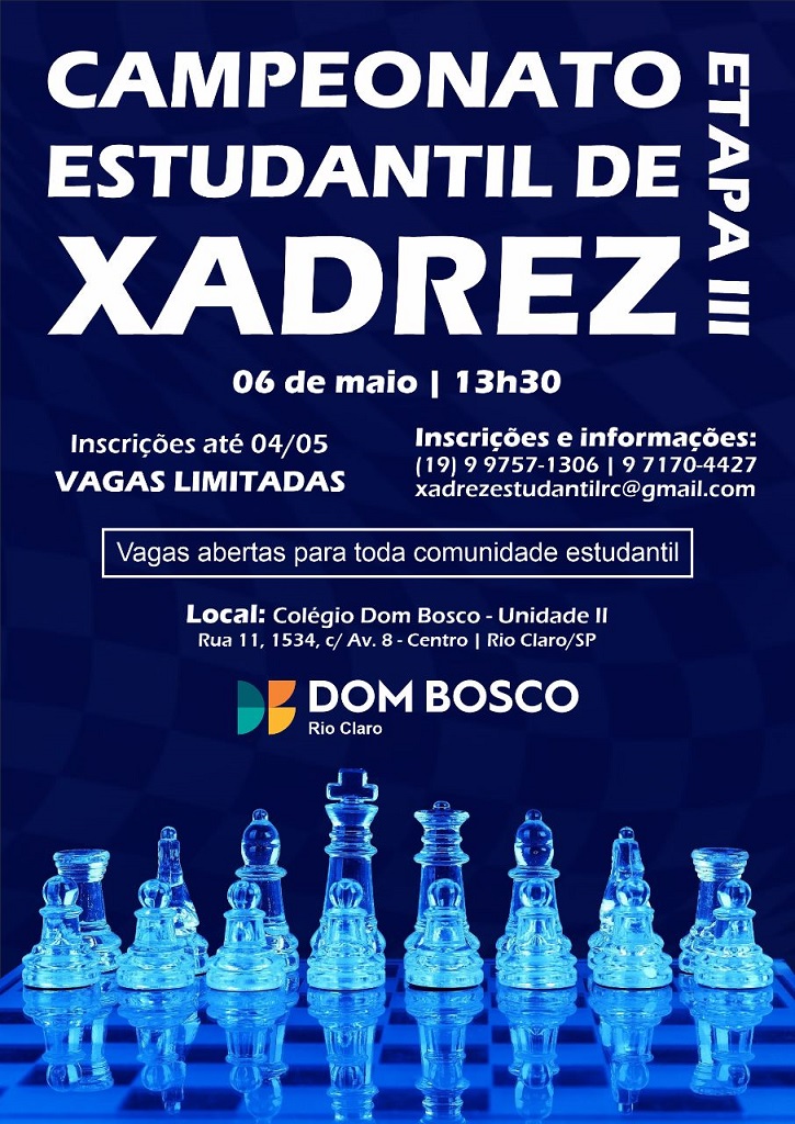 Adolescente do Dom Bosco é campeão da 2ª Olimpíada de Xadrez