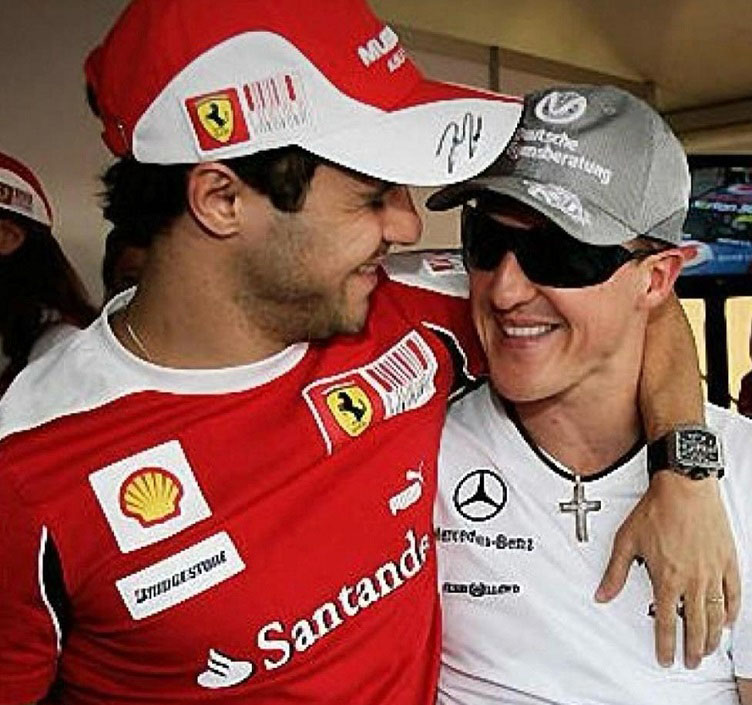 Massa posta em aniversário de Schumacher: "Continue lutando" - Diário